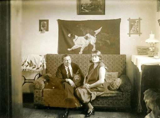 Obraz pod tytułem "Józef Muszałowski z żoną Heleną Muszałowską (z domu Bielawska)"